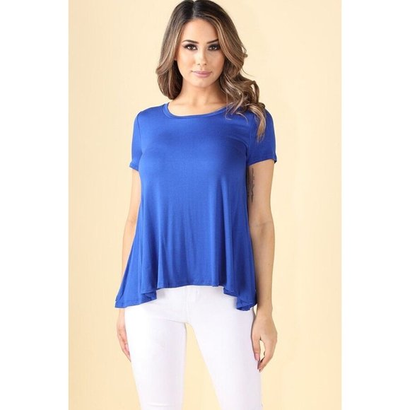 Boutique Tops - WOMEN'S T-shirt Short Sleeve Round Neck Casual Basic Loose fit Top Blouse Small